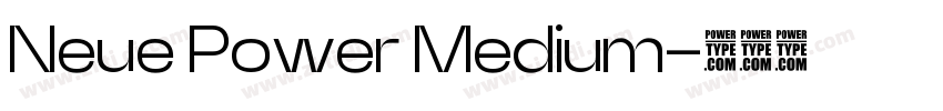 Neue Power Medium字体转换